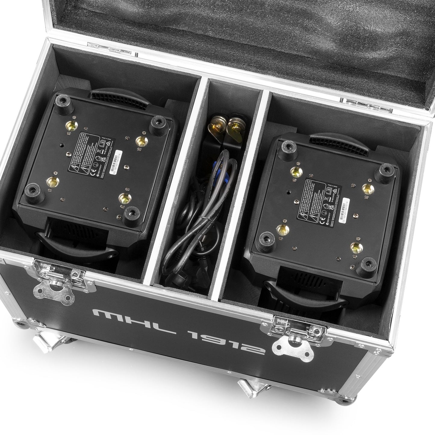 MHL1912 LED WASH MOVING HEAD WITH ZOOM 2PCS IN FLIGHTCASE