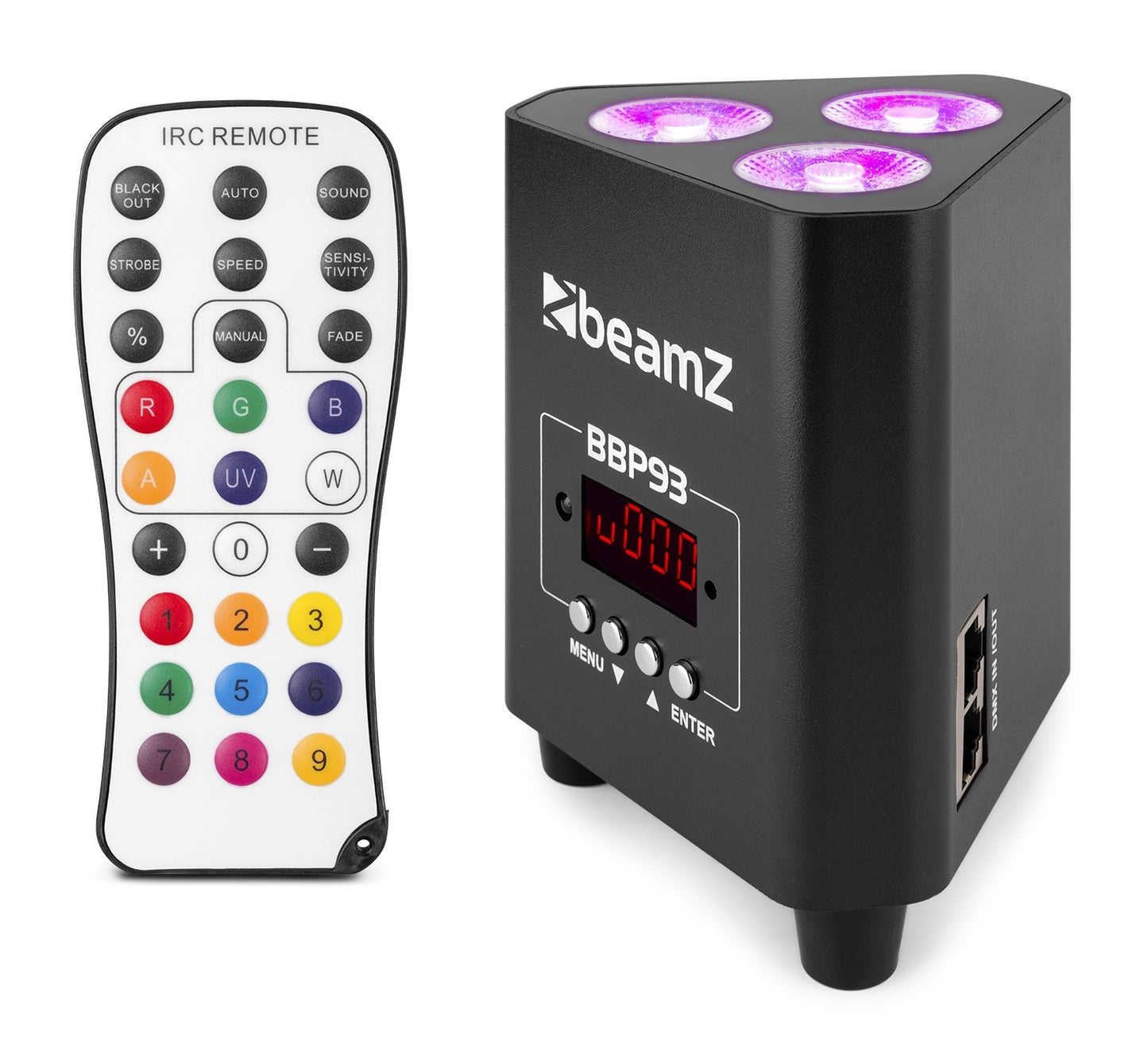 BBP93 BATTERY UPLIGHT PAR 3X 10W