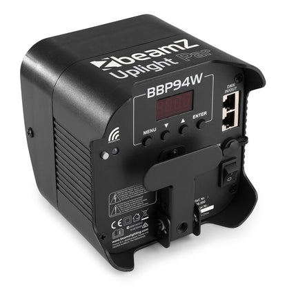 BeamZ BBP94W BATTERY UPLIGHT PAR 4X 12W WDMX