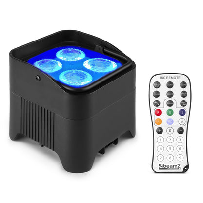 BeamZ BBP94W BATTERY UPLIGHT PAR 4X 12W WDMX