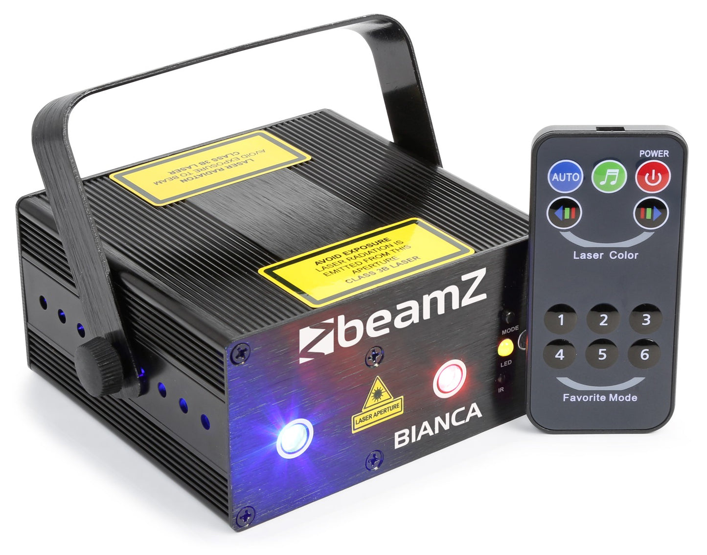 BIANCA DUBBELE LASER 330MW RGB GOBO IRC