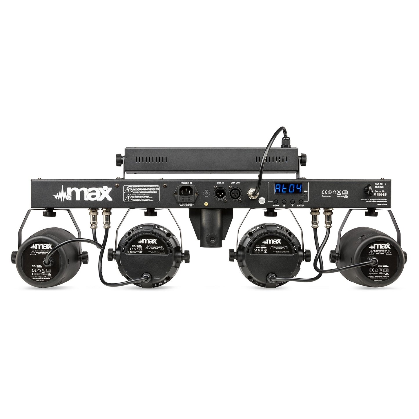 PartyBar10 Set 2x Jelly Moon, 2xPAR and UV/Strobe