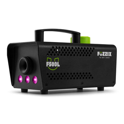 Fuzzix F503L rookmachine 500 Watt - 3 RGB LEDs - draadloze afstandsbediening - incl 250ml rookvloeistof