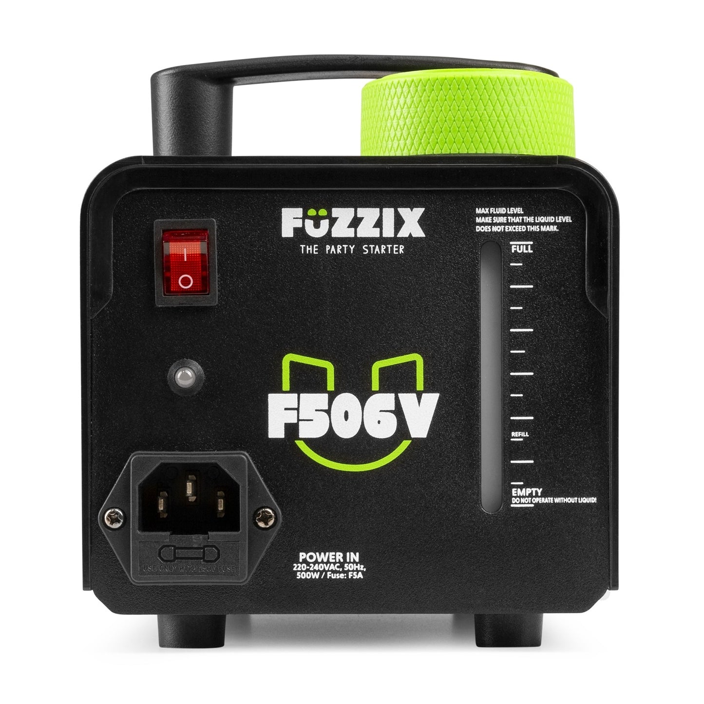 Fuzzix F506V Verticale rookmachine - 6 RGB LEDs - Draadloze afstandsbediening - incl. 250 ml rookvloeistof