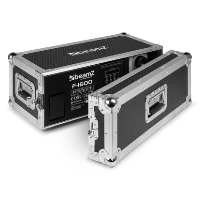 Retourdeal - BeamZ F1600 Pro Faze DMX fazer rookmachine in flightcase - 1600W
