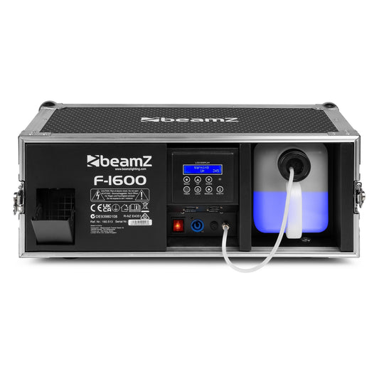 Retourdeal - BeamZ F1600 Pro Faze DMX fazer rookmachine in flightcase - 1600W