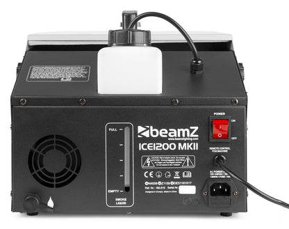 BeamZ ICE1200 MKII low fog rookmachine voor laaghangende rook - 1200W