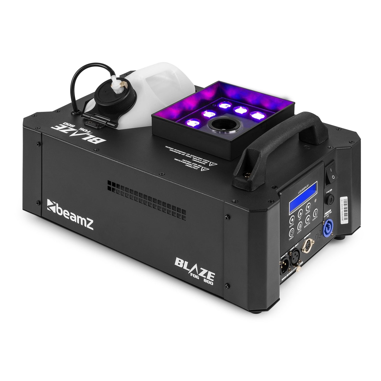 BeamZ rookmachine BLAZE800 - Horizontale en verticale rookmachine met licht - 800W