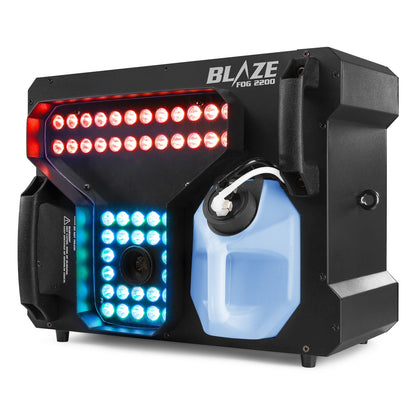 BeamZ rookmachine BLAZE2200 - Horizontale en verticale rookmachine met lichteffecten - 2200W