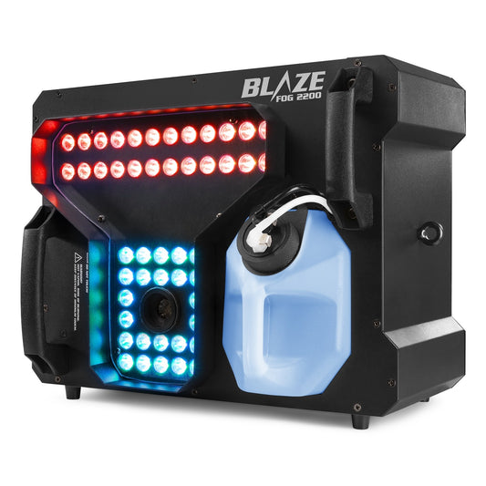 BeamZ rookmachine BLAZE2200 - Horizontale en verticale rookmachine met lichteffecten - 2200W