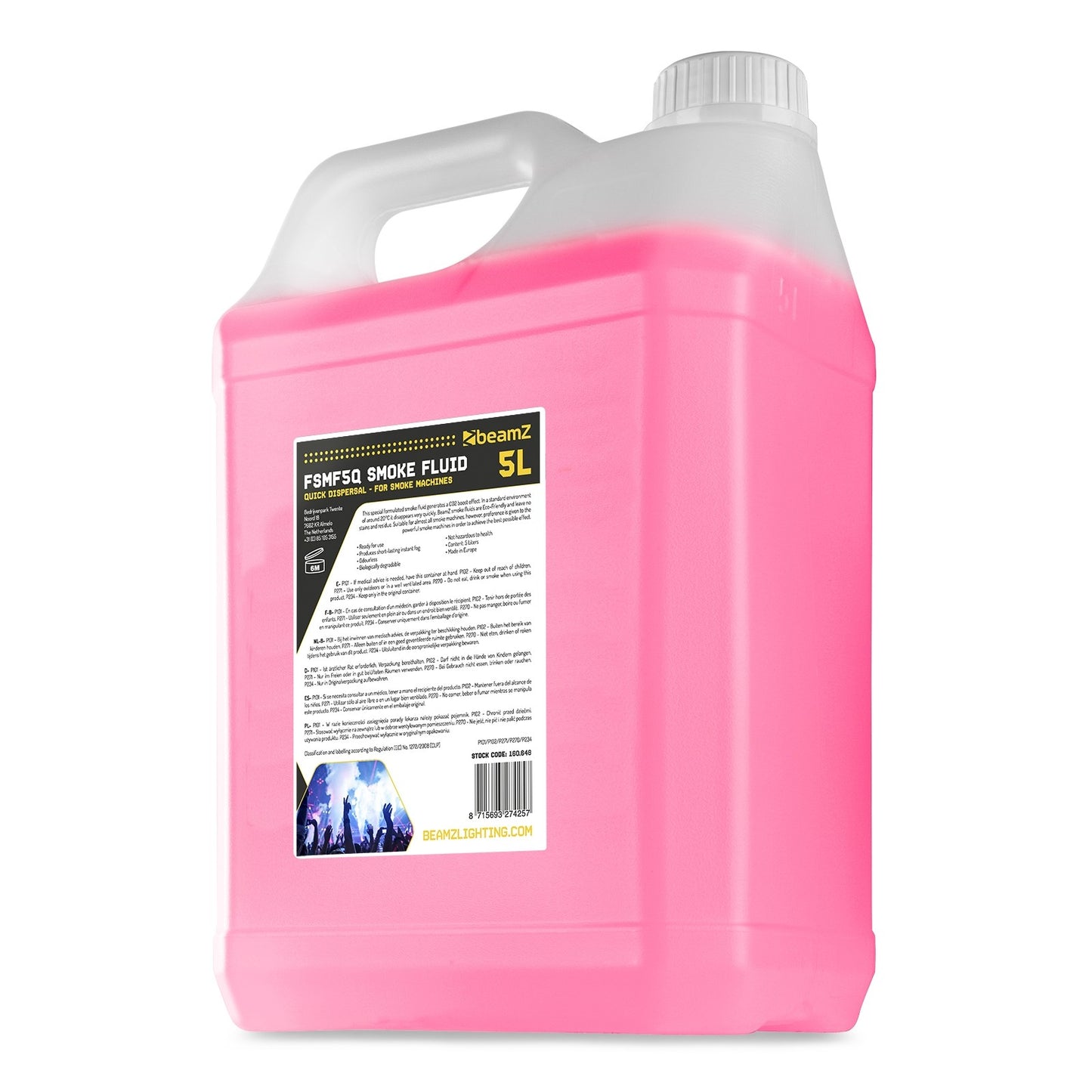 BeamZ FSMF5Q rookvloeistof met CO2 effect - 5 liter