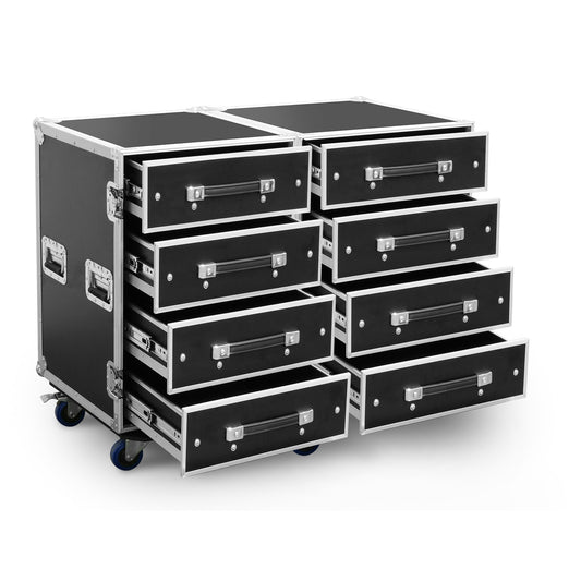 PD-FA4 Flightcase Roadie 8 ladenkast