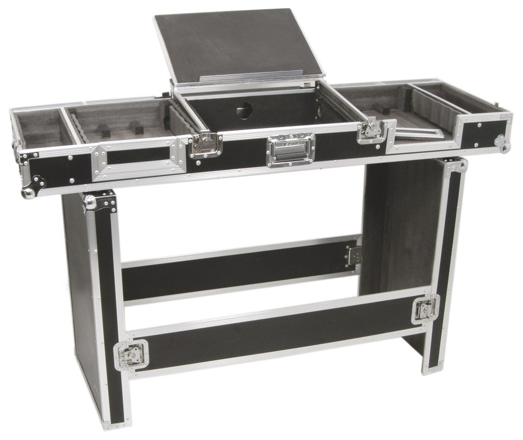 PD-FC3 Universele 19" Flightcase voor 8U DJ mixer & 2 CD-spelers