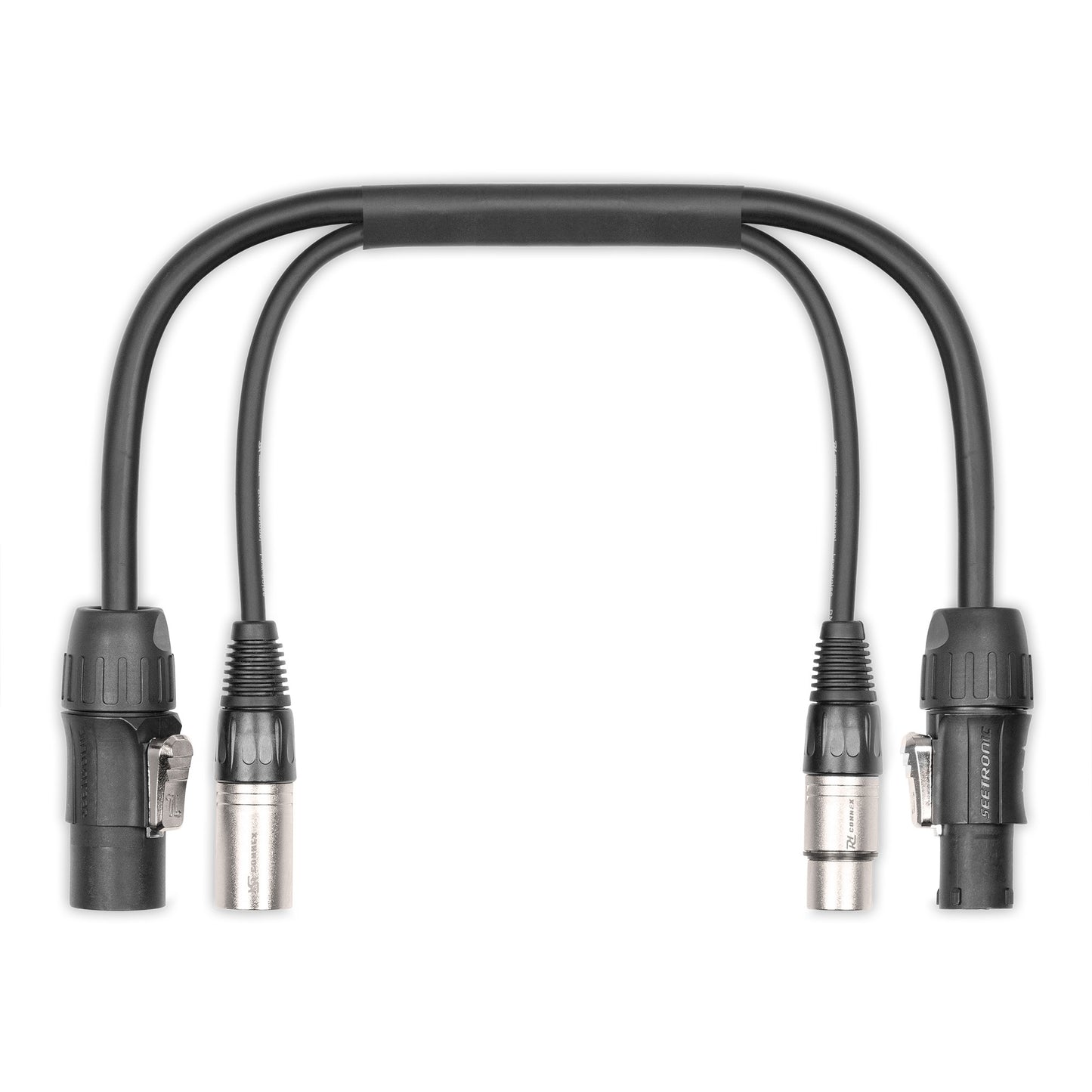 CX07-0.25 COMBI CABLE POWERCONNECTOR TR - XLR M / POWERCONNECTOR TR - XLR F 0.25M