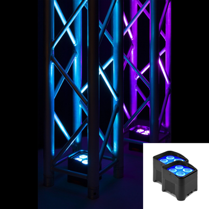 BeamZ BBP94W BATTERY UPLIGHT PAR 4X 12W WDMX