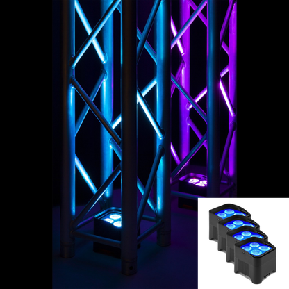 BeamZ BBP94W BATTERY UPLIGHT PAR 4X 12W WDMX