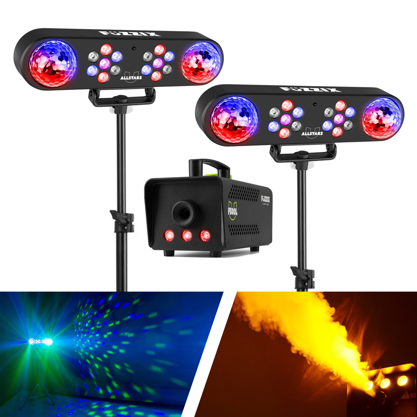 Home Club Party Set – Disco licht set met rookmachine voor thuisfeestjes