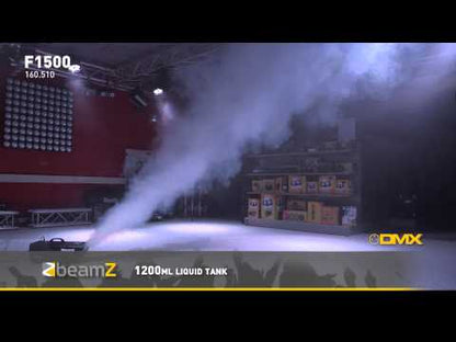 BeamZ F1500 fazer rookmachine 1500W met DMX en afstandsbediening