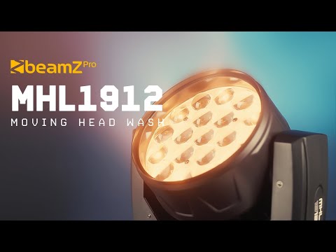 MHL1912 LED WASH MOVING HEAD WITH ZOOM 2PCS IN FLIGHTCASE